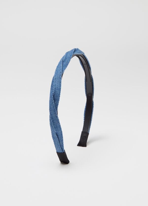 Ovs Cerchietto Per Capelli In Denim Intrecciato
