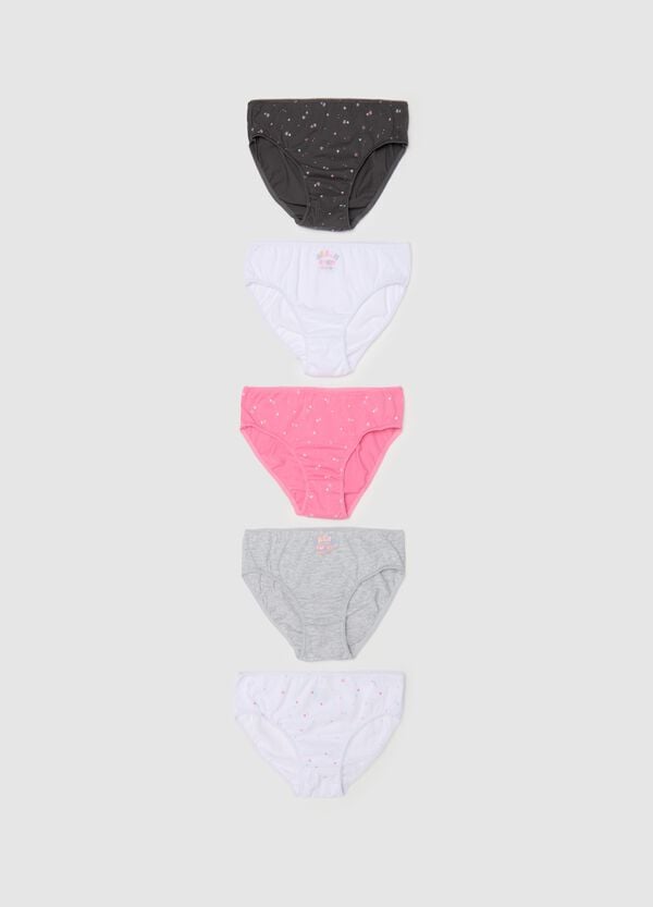 Ovs Cinque slip in cotone con stampa stelle
