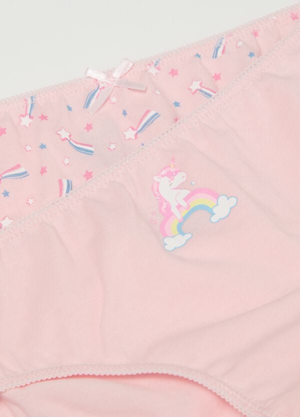 Ovs Cinque Slip In Cotone Con Stampa Unicorni