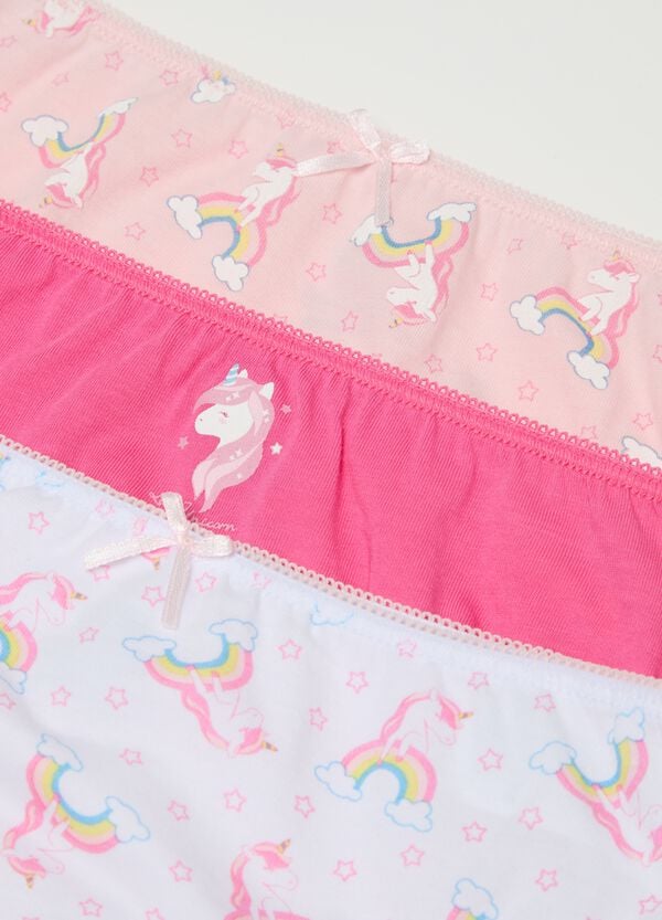 Ovs Cinque Slip In Cotone Con Stampa Unicorni