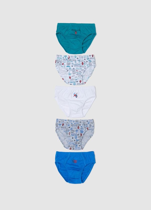 Ovs Cinque slip in cotone stampa Spider-Man
