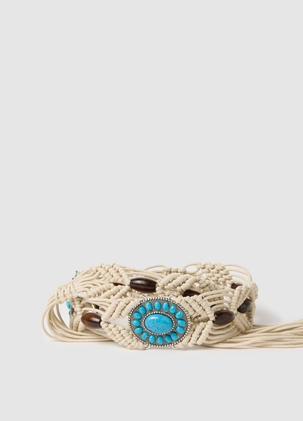 Ovs Cintura Boho Con Dettagli Turchesi