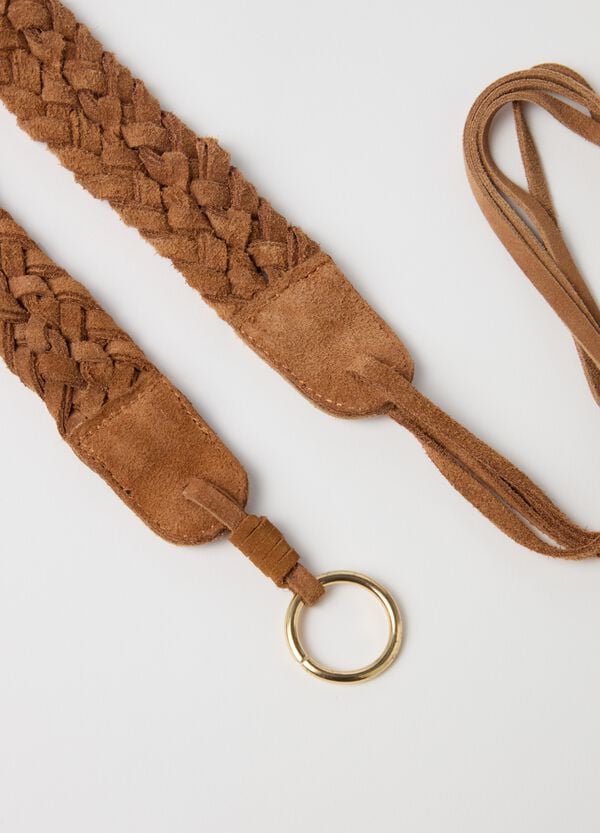 Ovs Cintura Intrecciata In Suede