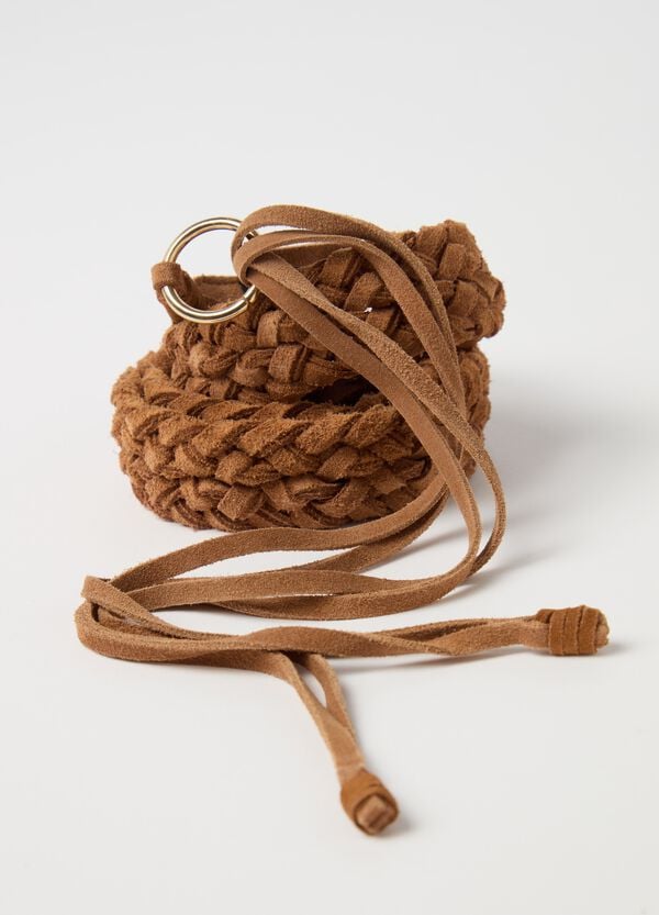 Ovs Cintura Intrecciata In Suede