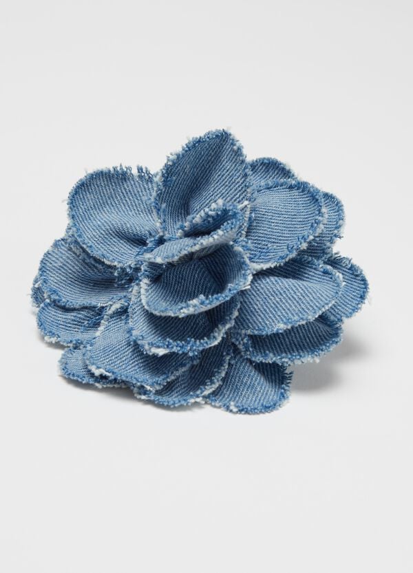 Ovs Clip Per Capelli Floreale In Denim