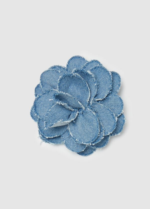 Ovs Clip per capelli floreale in denim