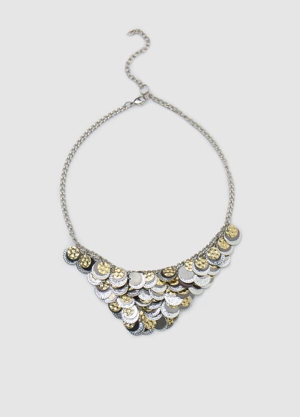 Ovs Collana con monete a strati