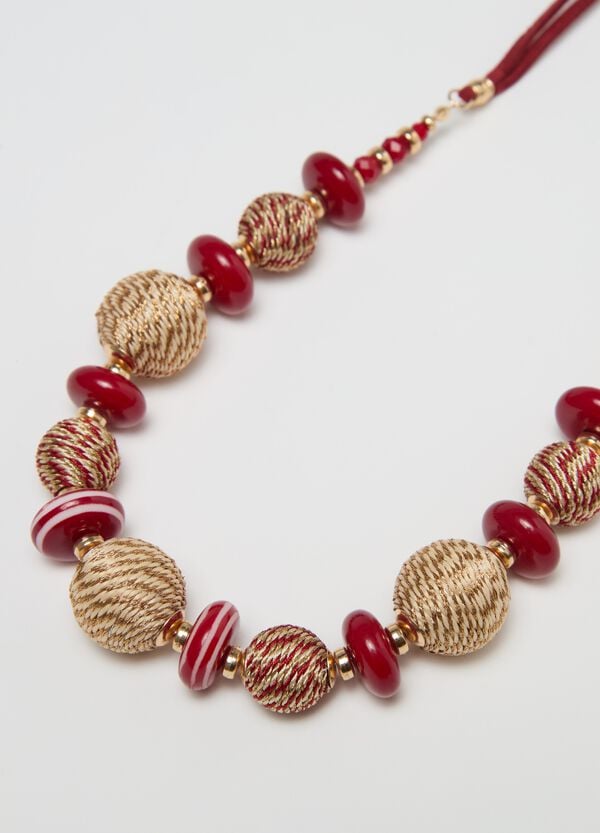 Ovs Collana Con Perline E Dettagli Dorati