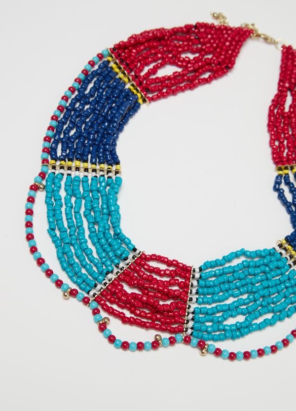 Ovs Collana Girocollo Color Block Con Perline