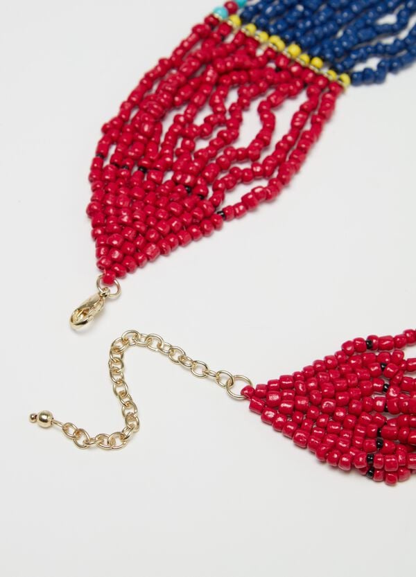 Ovs Collana Girocollo Color Block Con Perline