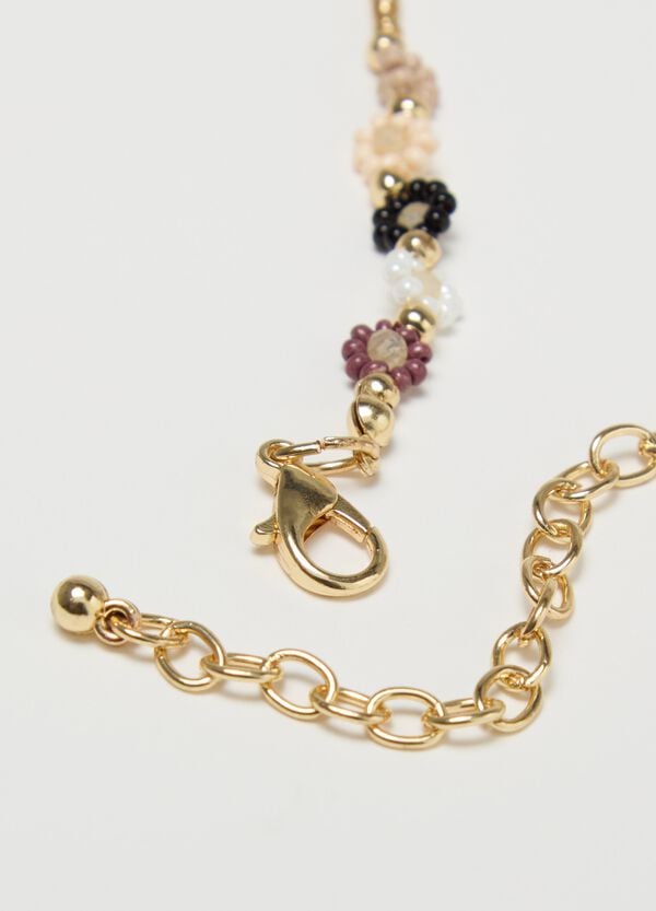 Ovs Collana Girocollo Con Perline E Fiorellini