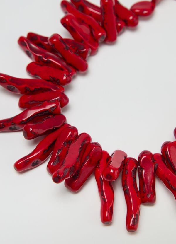 Ovs Collana Girocollo Corallo