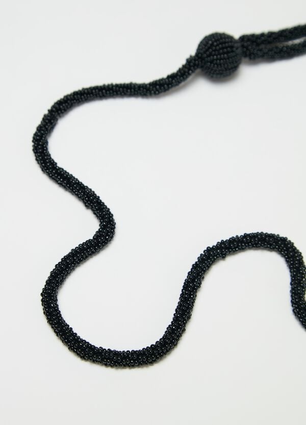 Ovs Collana Lunga Doppio Filo Con Perline