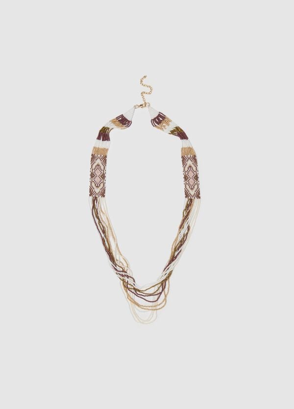 Ovs Collana multifili con dettaglio etnico