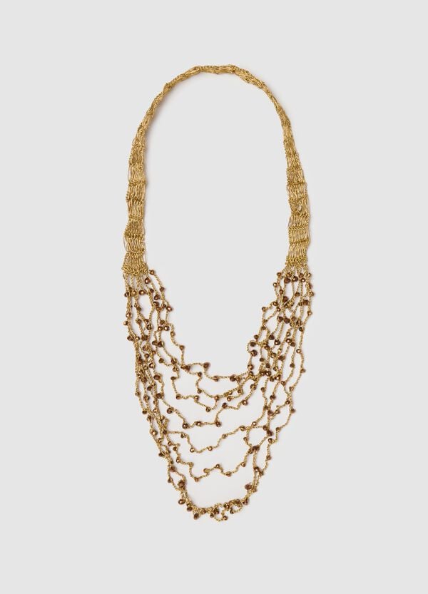 Ovs Collana multifilo oro con perline