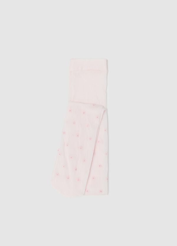 Ovs Collant con fiorellini glitter