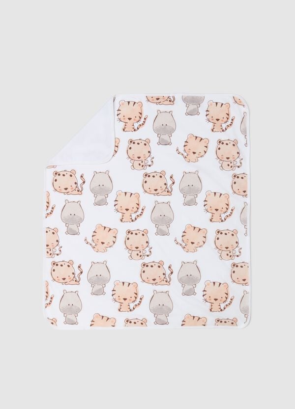Ovs Coperta Da Culla In Cotone Stampa Animaletti