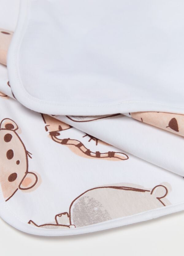 Ovs Coperta Da Culla In Cotone Stampa Animaletti