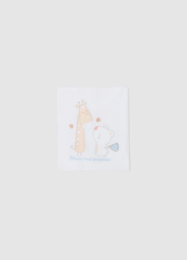 Ovs Coperta in velour con ricamo "Follow me puppies "