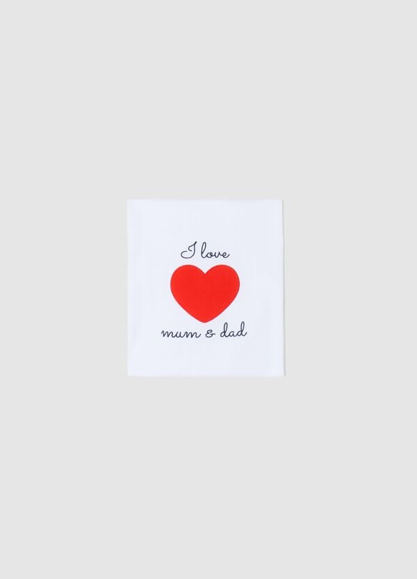 Ovs Coperta Waffle I Love Mum & Dad