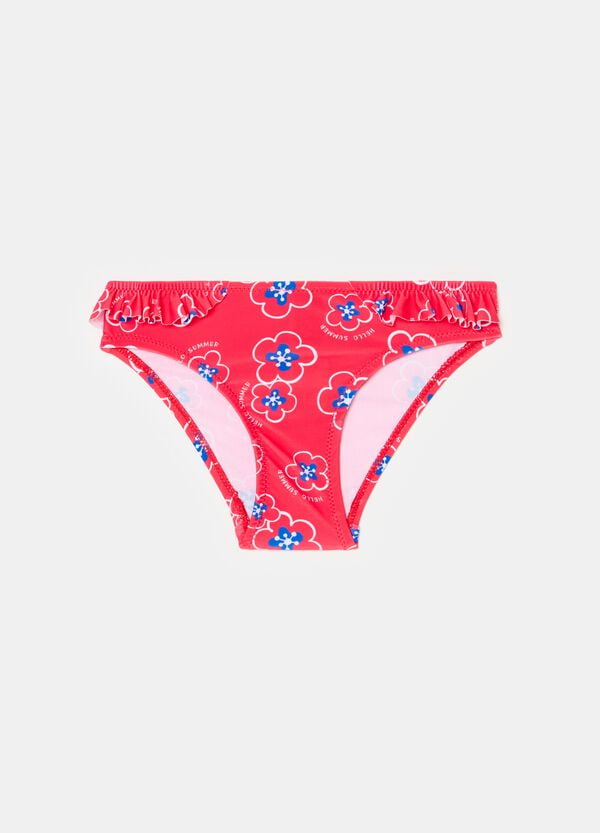 Ovs Costume slip con volant e stampa