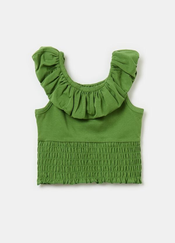 Ovs Crop Top Scollo Halter Con Balza