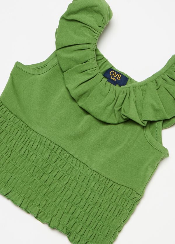 Ovs Crop Top Scollo Halter Con Balza