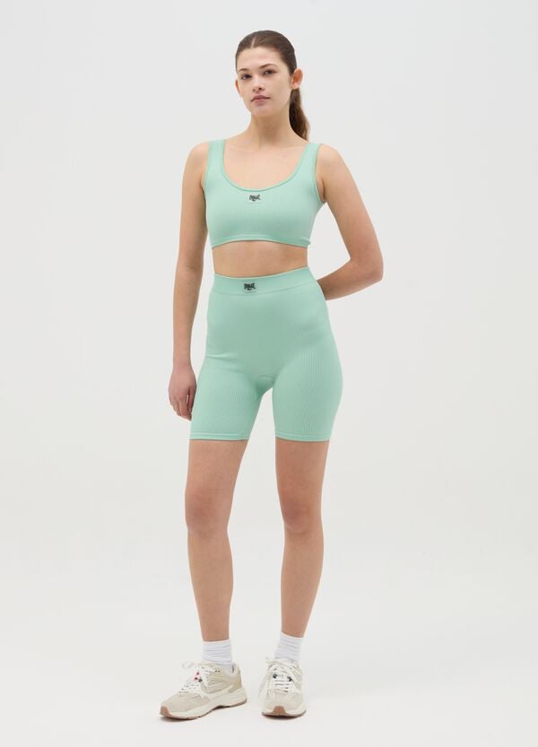 Ovs Crop Top Sportivo A Costine