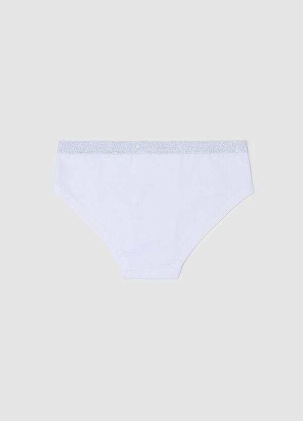 Ovs Culotte In Cotone Stretch Con Lurex E Stampa