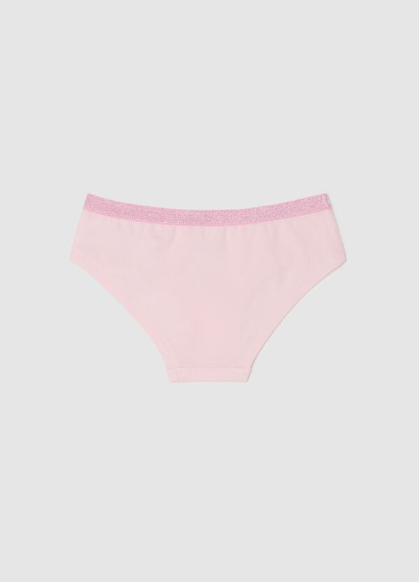 Ovs Culotte In Cotone Stretch Con Lurex E Stampa