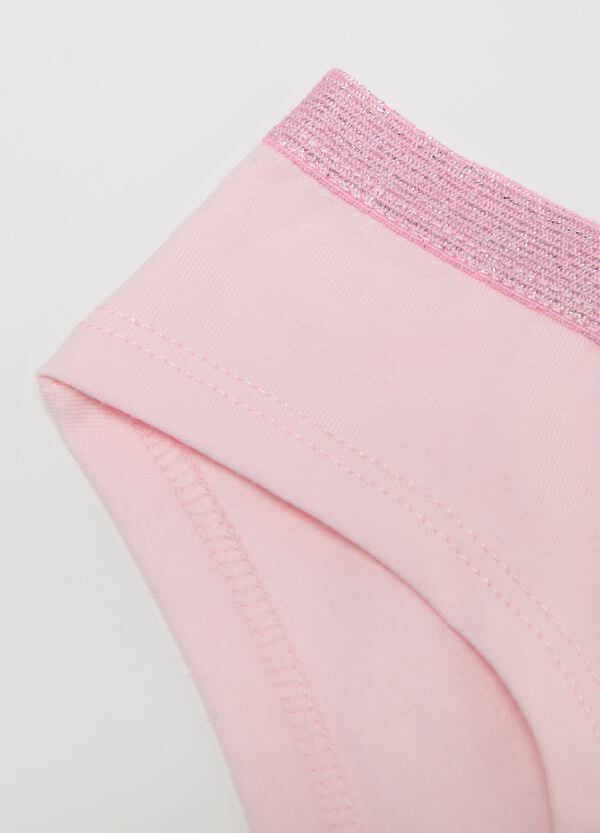 Ovs Culotte In Cotone Stretch Con Lurex E Stampa