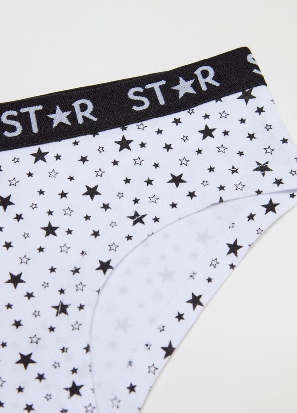 Ovs Culotte In Cotone Stretch Con Stampa Stelle