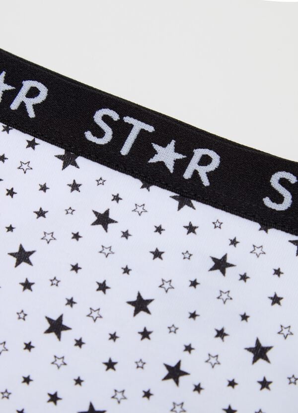 Ovs Culotte In Cotone Stretch Con Stampa Stelle