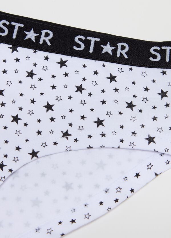 Ovs Culotte In Cotone Stretch Con Stampa Stelle