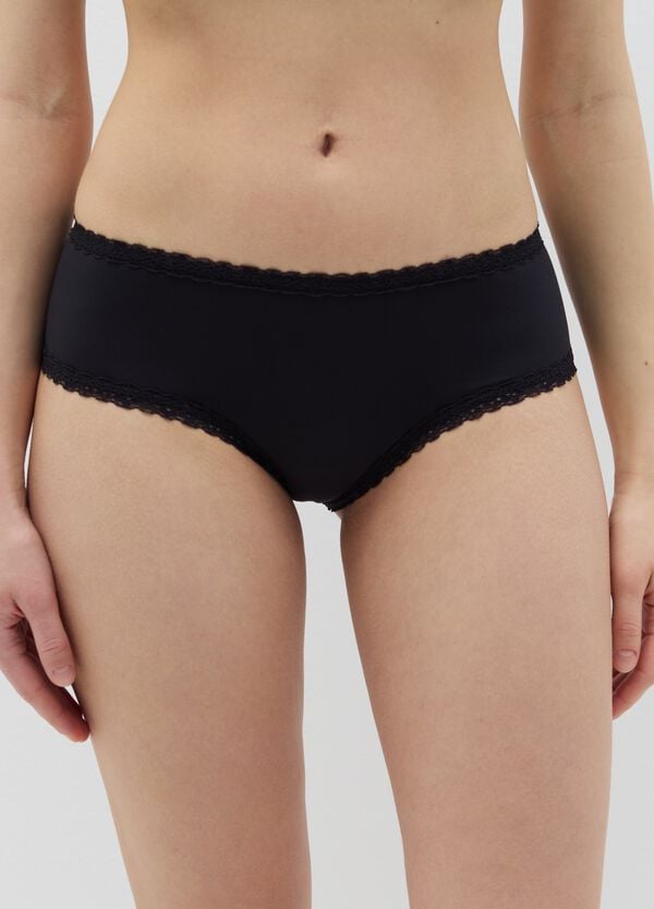 Ovs Culotte In Microfibra Con Pizzo