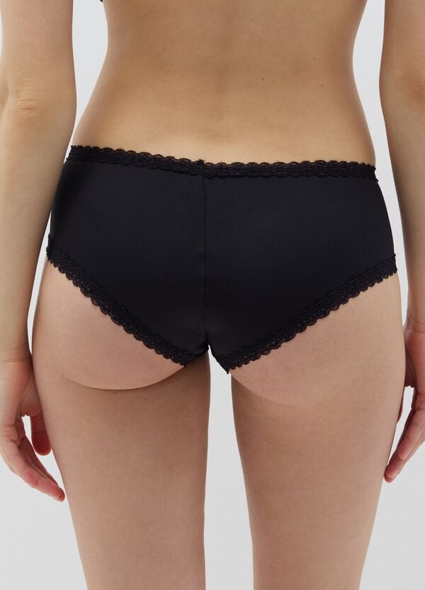 Ovs Culotte In Microfibra Con Pizzo