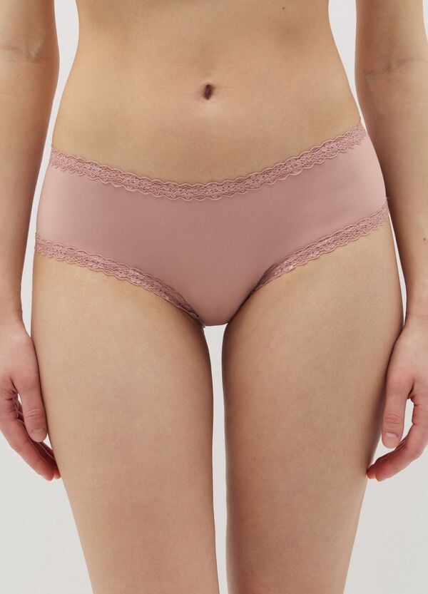 Ovs Culotte In Microfibra Con Pizzo