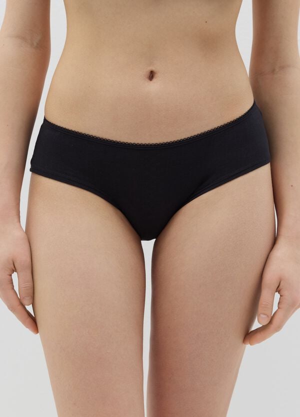 Ovs Culotte Pointelle Con Merletto