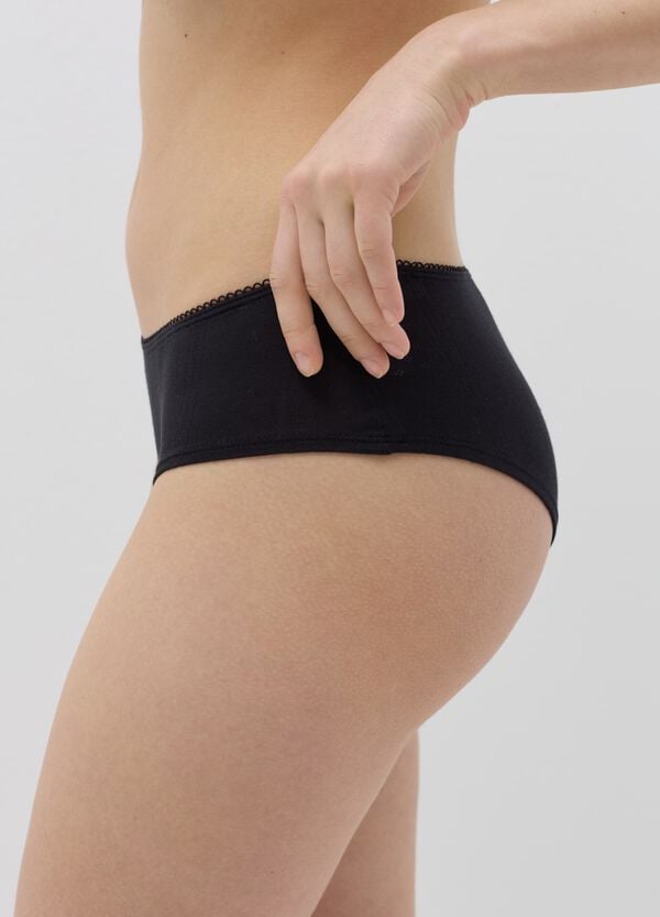 Ovs Culotte Pointelle Con Merletto