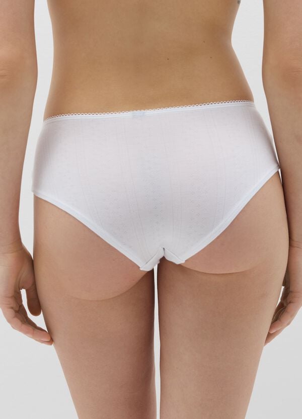 Ovs Culotte Pointelle Con Merletto