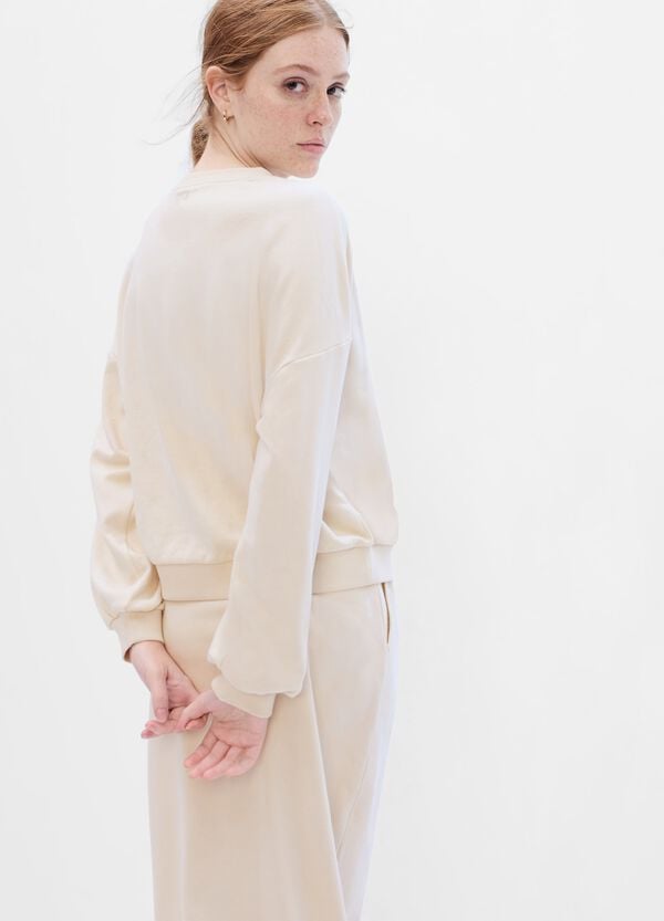 Ovs Felpa Boxy Con Ricamo Logo