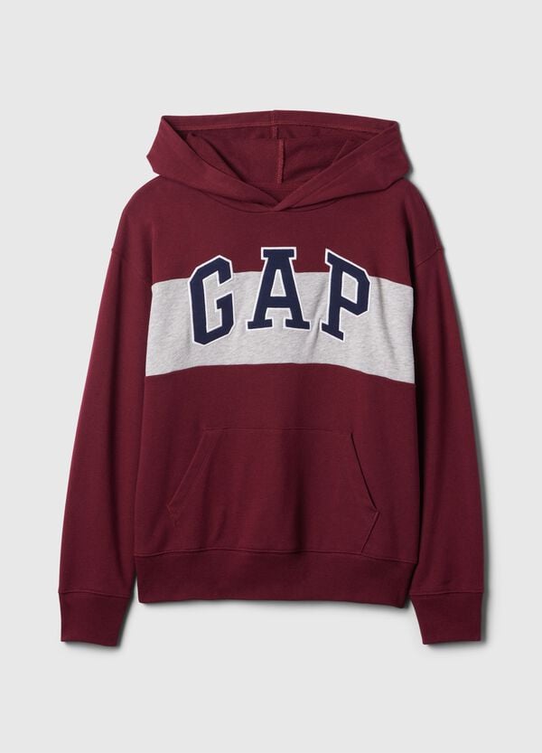 Ovs Felpa Colorblock Con Ricamo Logo