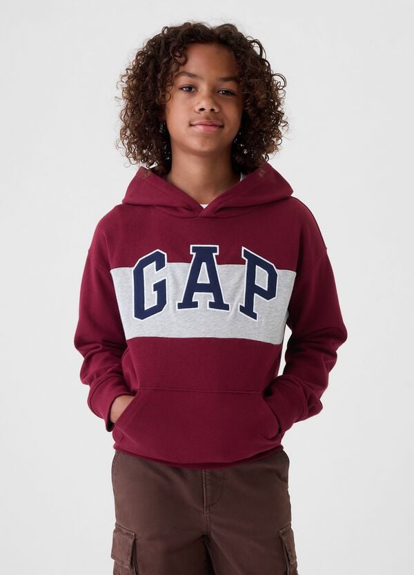 Ovs Felpa colorblock con ricamo logo