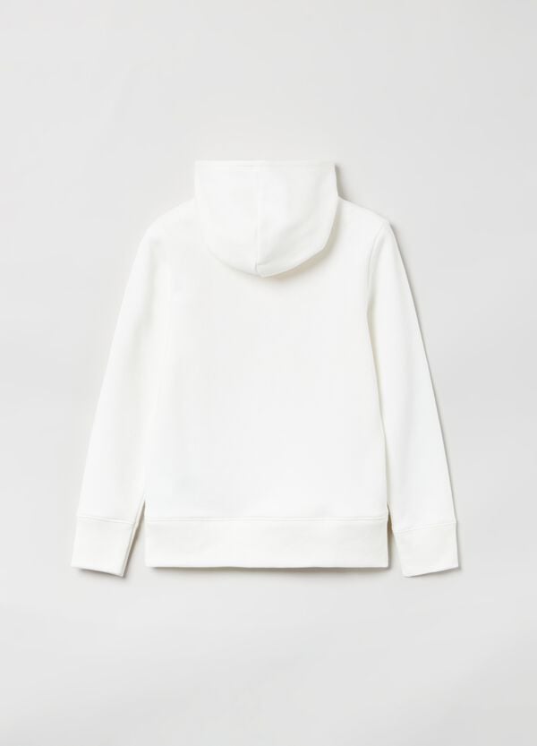 Ovs Felpa Con Cappuccio E Patch Logo