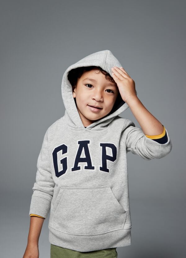 Ovs Felpa Con Cappuccio E Patch Logo