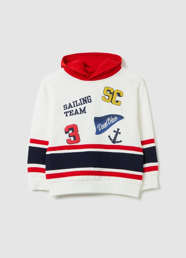 Ovs Felpa con cappuccio e ricamo "Sailing Team"