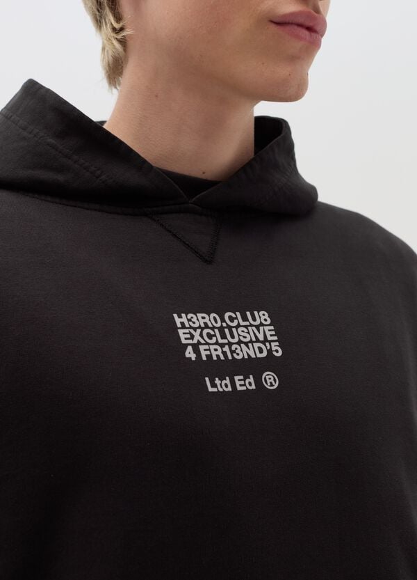 Ovs Felpa Con Cappuccio E Stampa