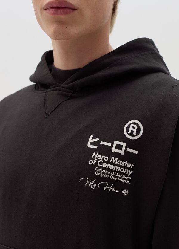 Ovs Felpa Con Cappuccio E Stampa