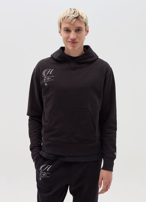 Ovs Felpa Con Cappuccio E Stampa