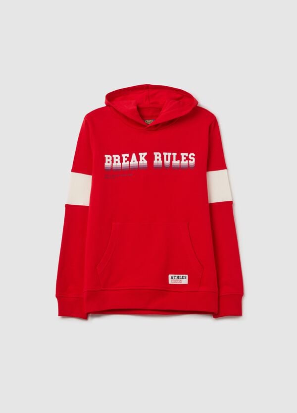 Ovs Felpa Con Cappuccio E Stampa "Break Rules"